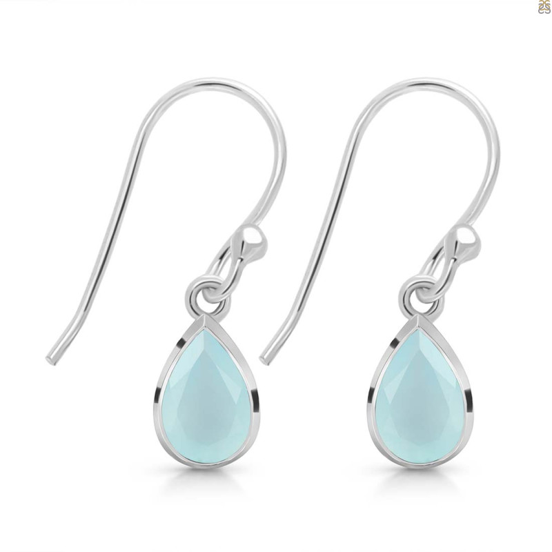Blue Chalcedony Earring BLX-RDE-679.