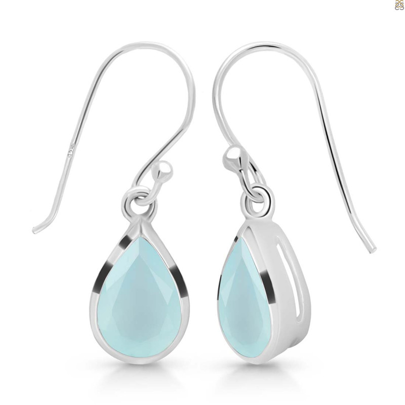 Blue Chalcedony Earring