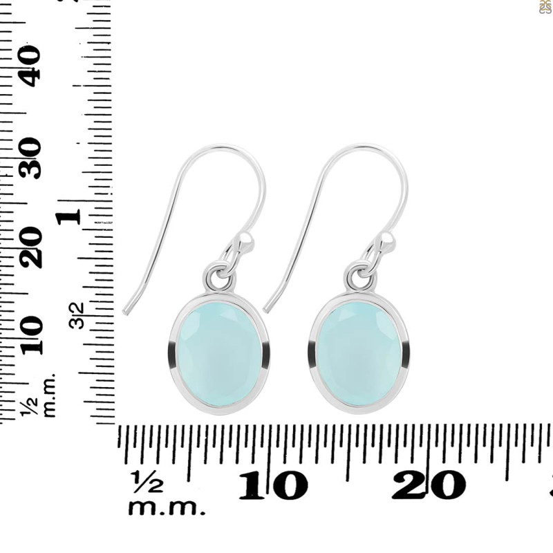 Blue Chalcedony Earring BLX-RDE-708.