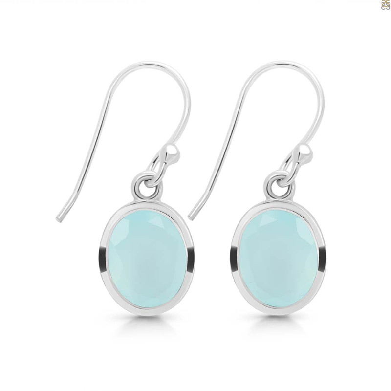 Blue Chalcedony Earring BLX-RDE-708.