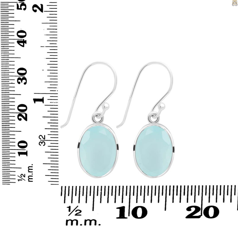 Blue Chalcedony Earring BLX-RDE-709.