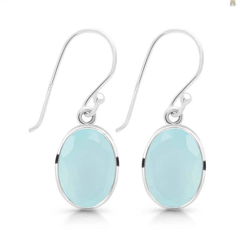 Blue Chalcedony Earring BLX-RDE-709.