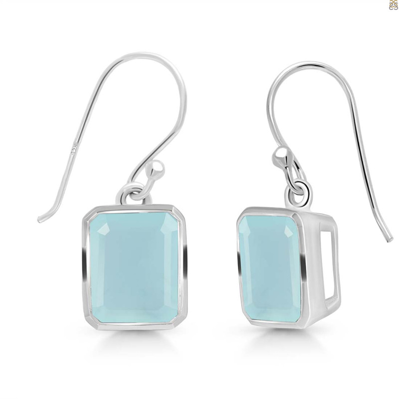 Blue Chalcedony Earring