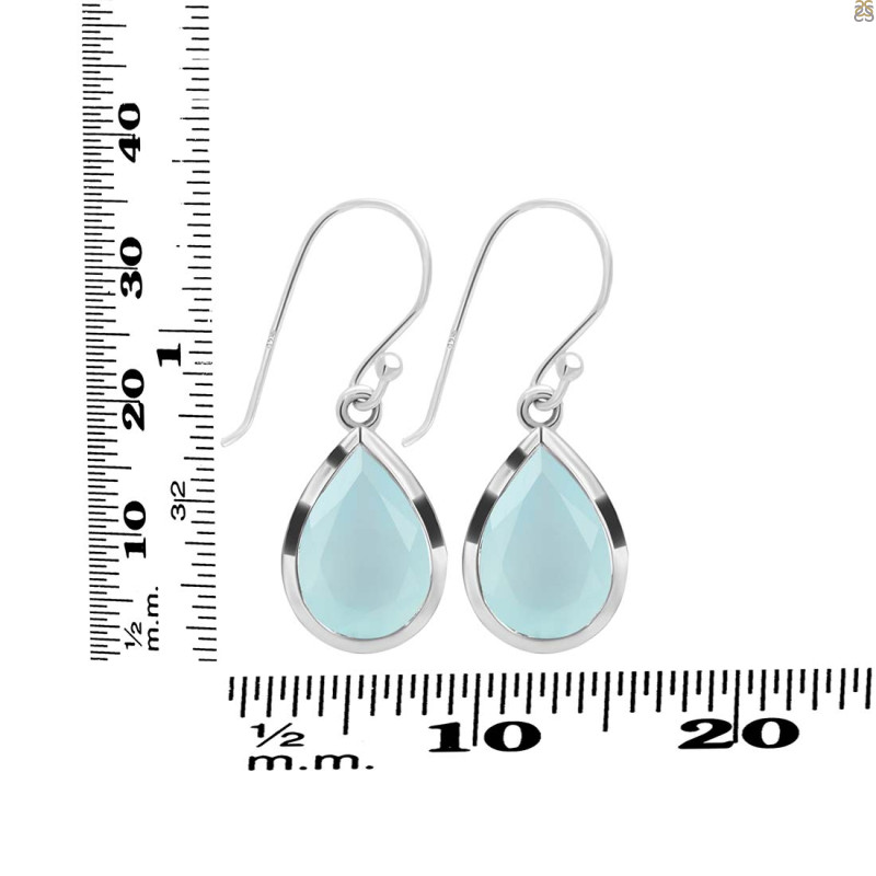 Blue Chalcedony Earring BLX-RDE-725.