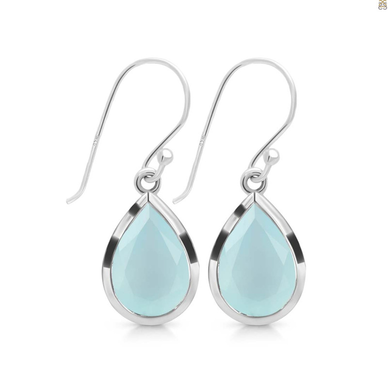 Blue Chalcedony Earring BLX-RDE-725.