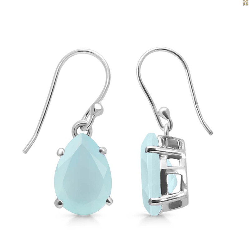 Blue Chalcedony Earring
