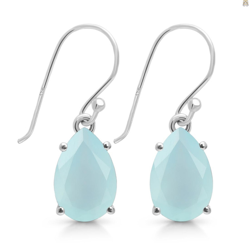 Blue Chalcedony Earring