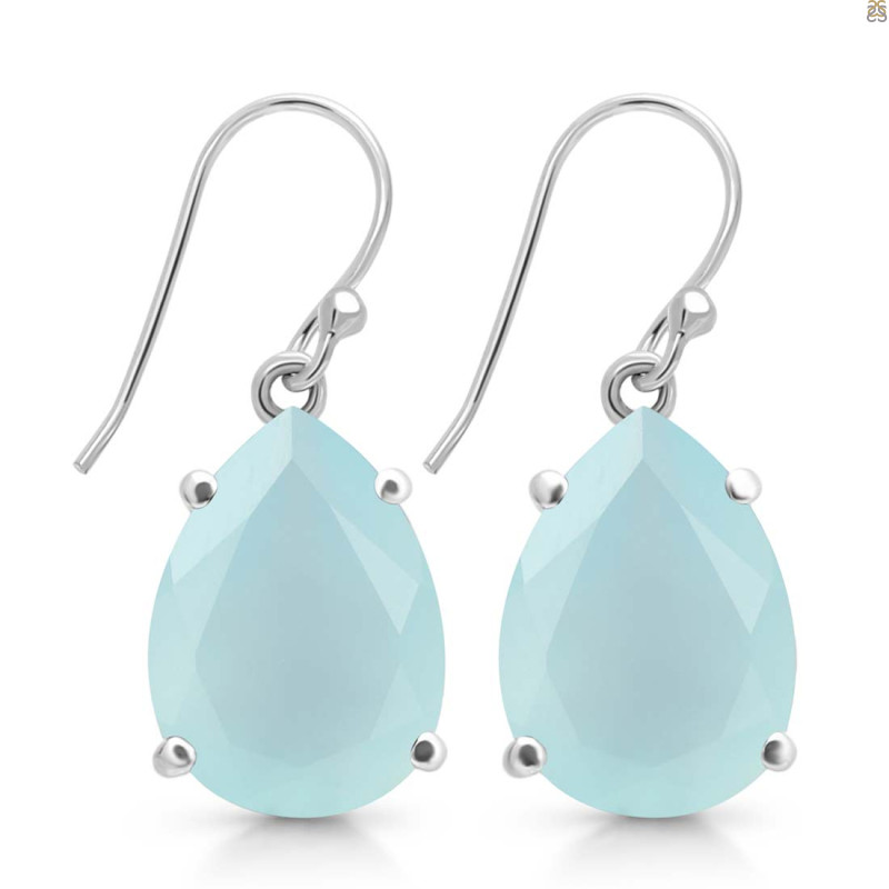 Blue Chalcedony Earring