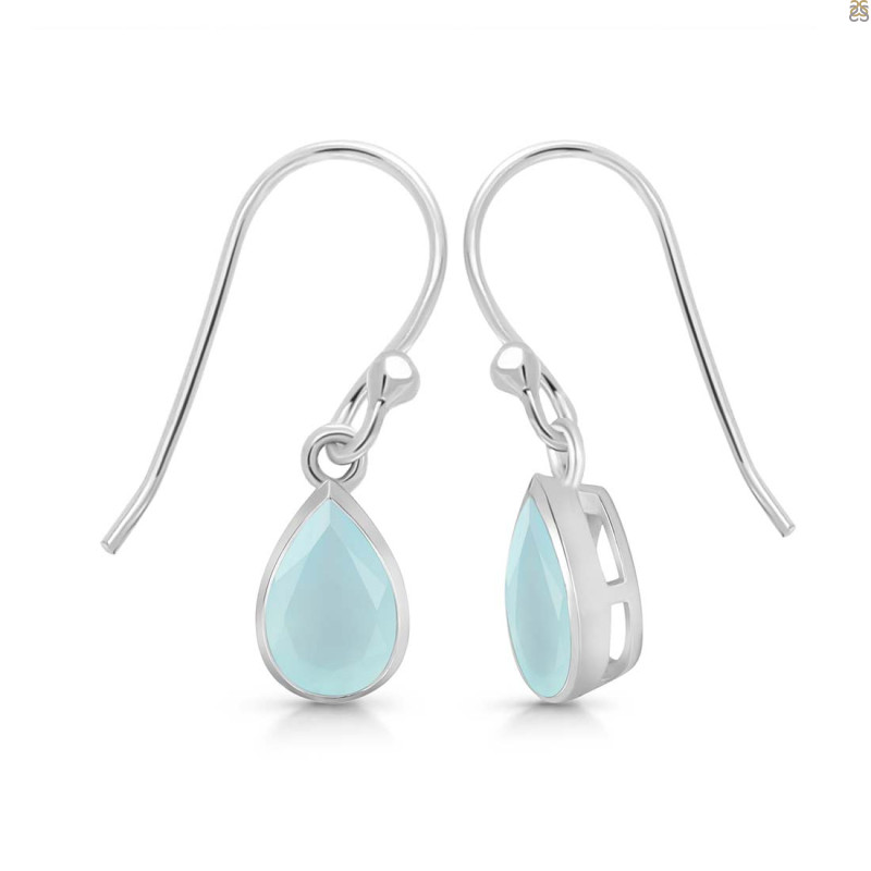 Blue Chalcedony Earring