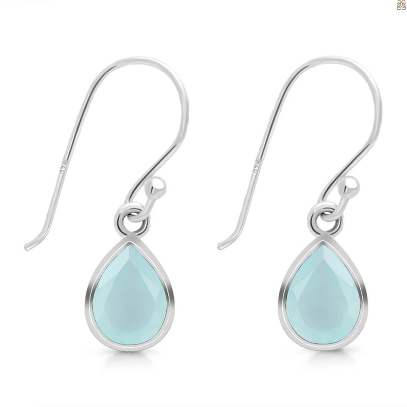 Blue Chalcedony Earring BLX-RDE-996.