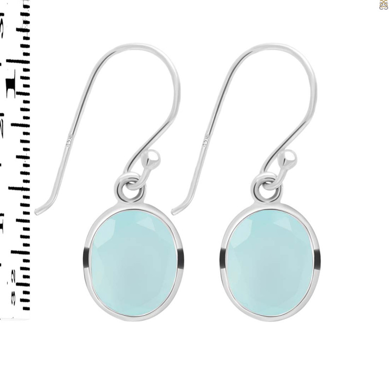 Blue Chalcedony Earring BLX-RDE-997.