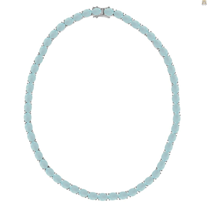 Blue Chalcedony Necklace BLX-RDN-106.