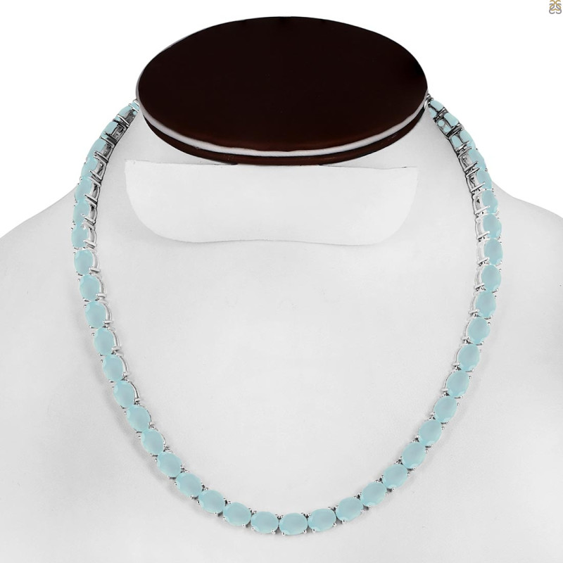 Blue Chalcedony Necklace