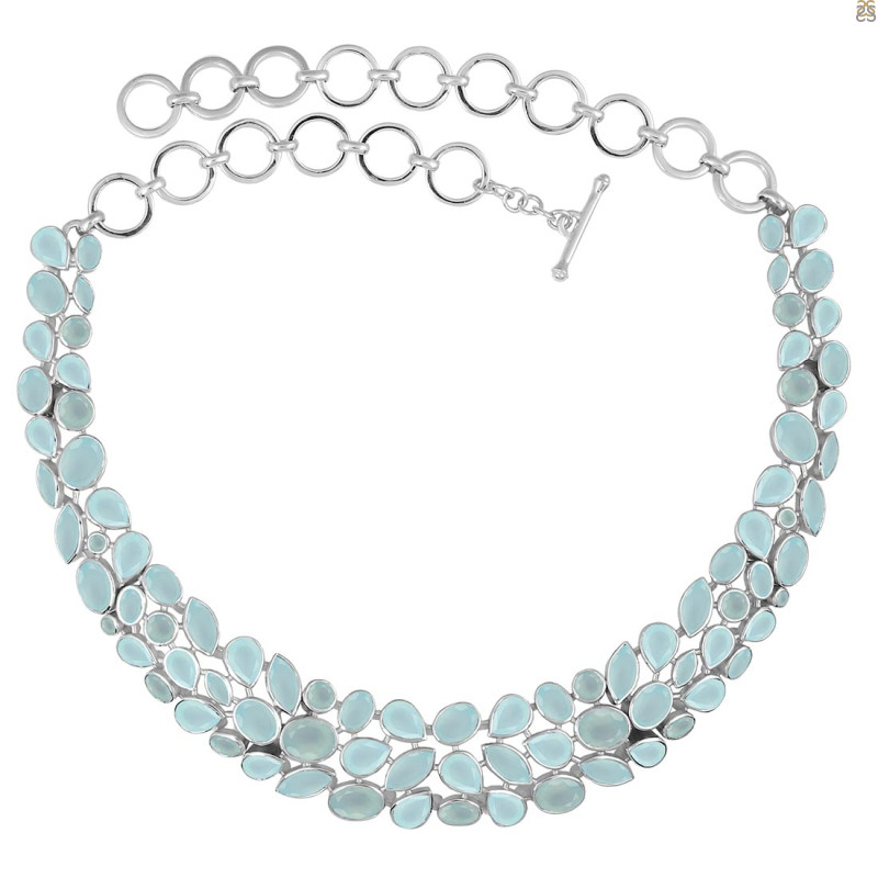 Blue Chalcedony Necklace