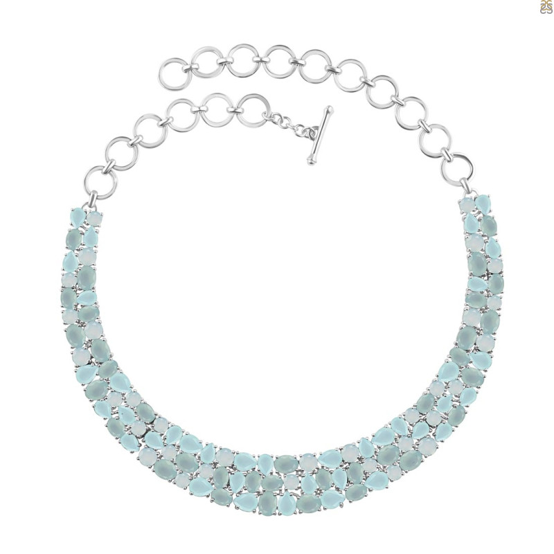 Blue Chalcedony Necklace