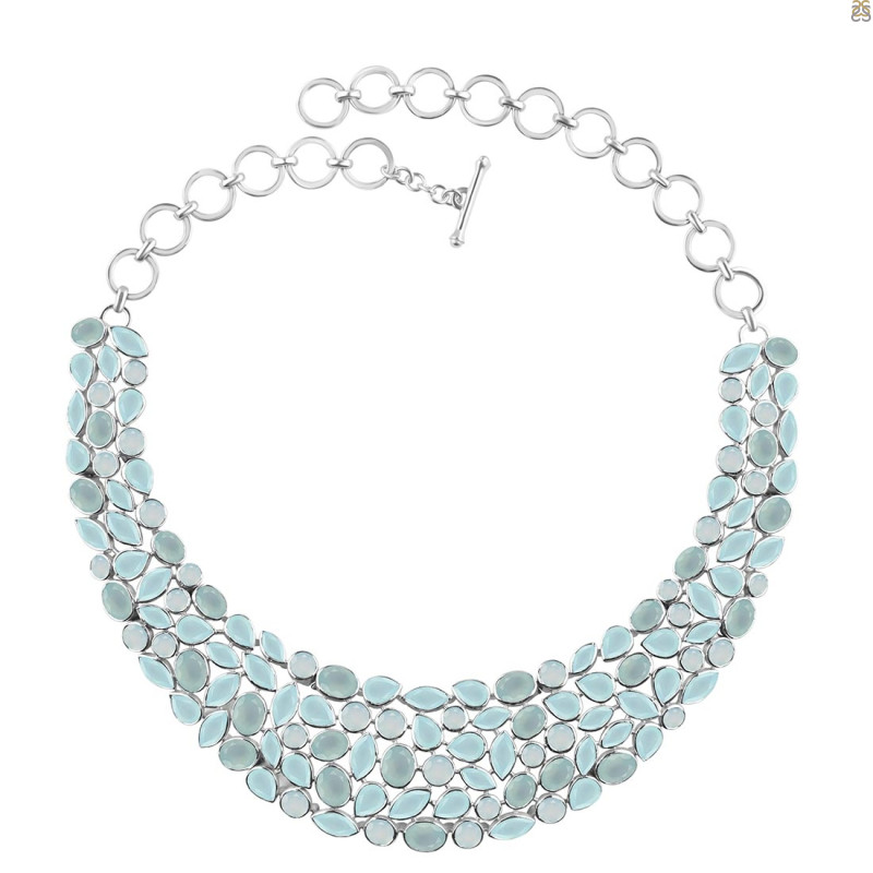 Blue Chalcedony Necklace
