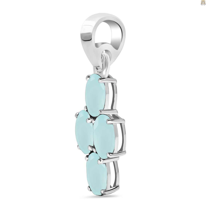 Blue Chalcedony Pendant