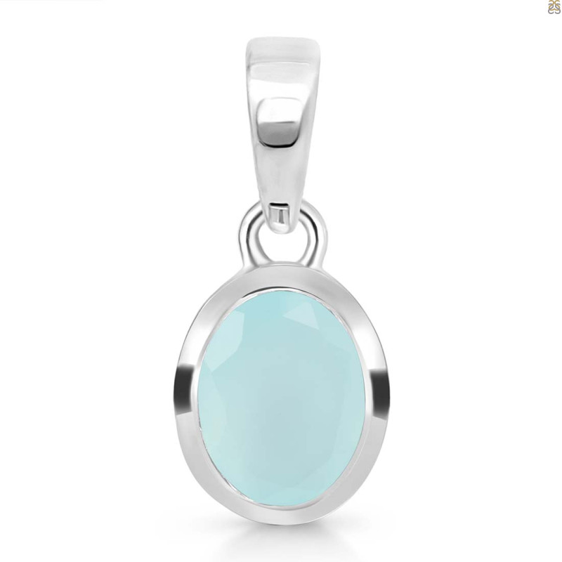 Blue Chalcedony Pendant BLX-RDP-380.