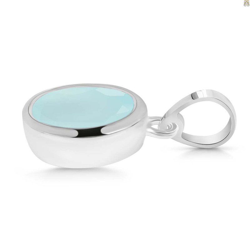 Blue Chalcedony Pendant