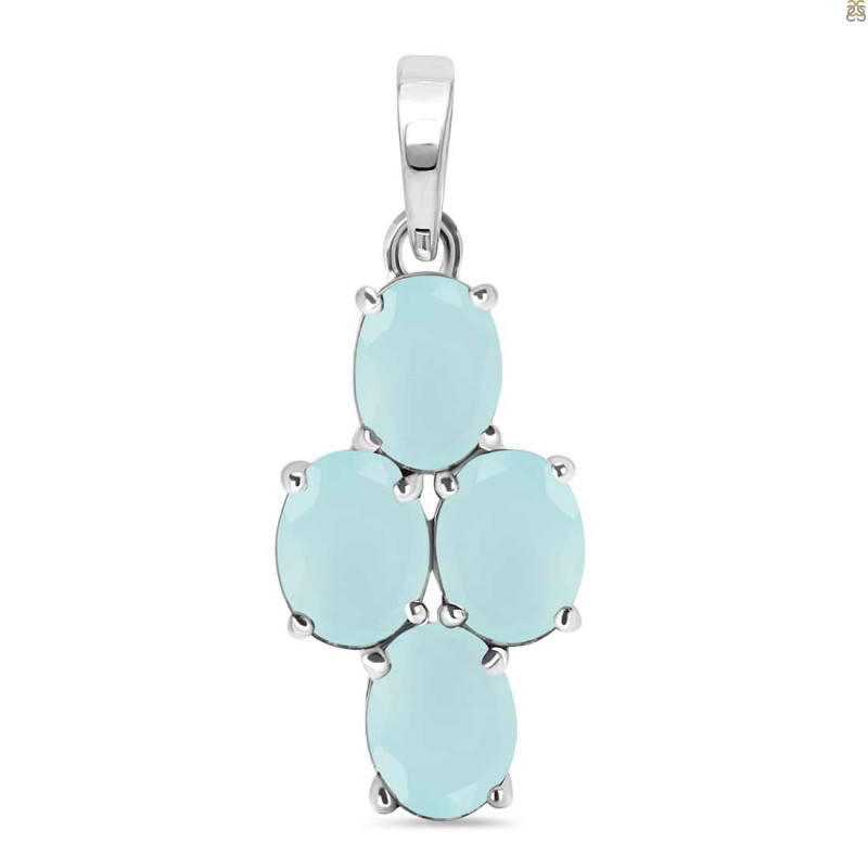 Blue Chalcedony Pendant BLX-RDP-383.