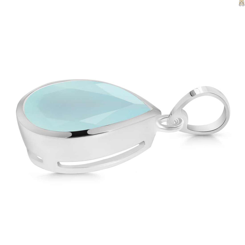 Blue Chalcedony Pendant