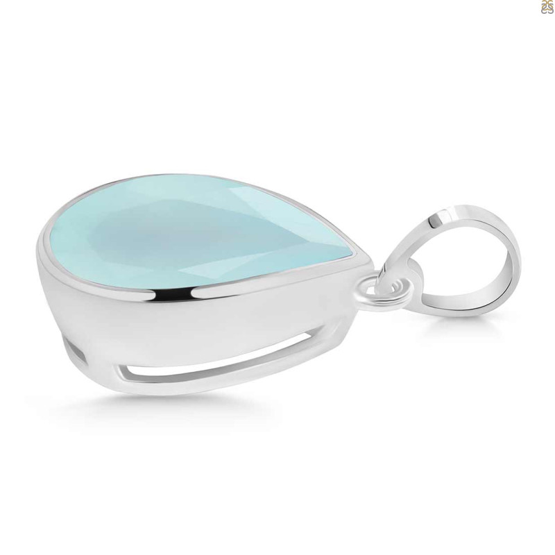 Blue Chalcedony Pendant