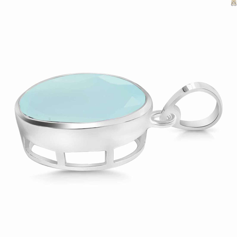 Blue Chalcedony Pendant