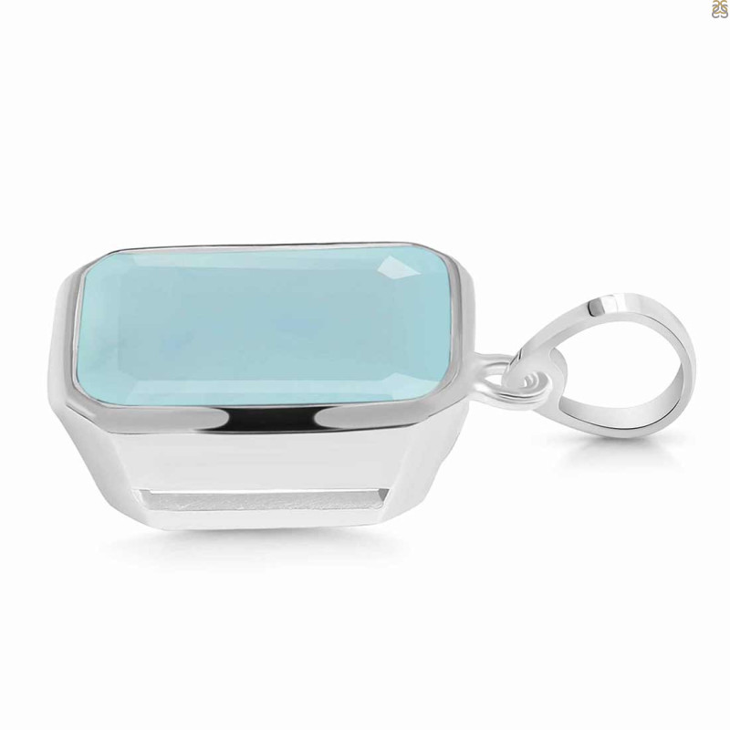 Blue Chalcedony Pendant