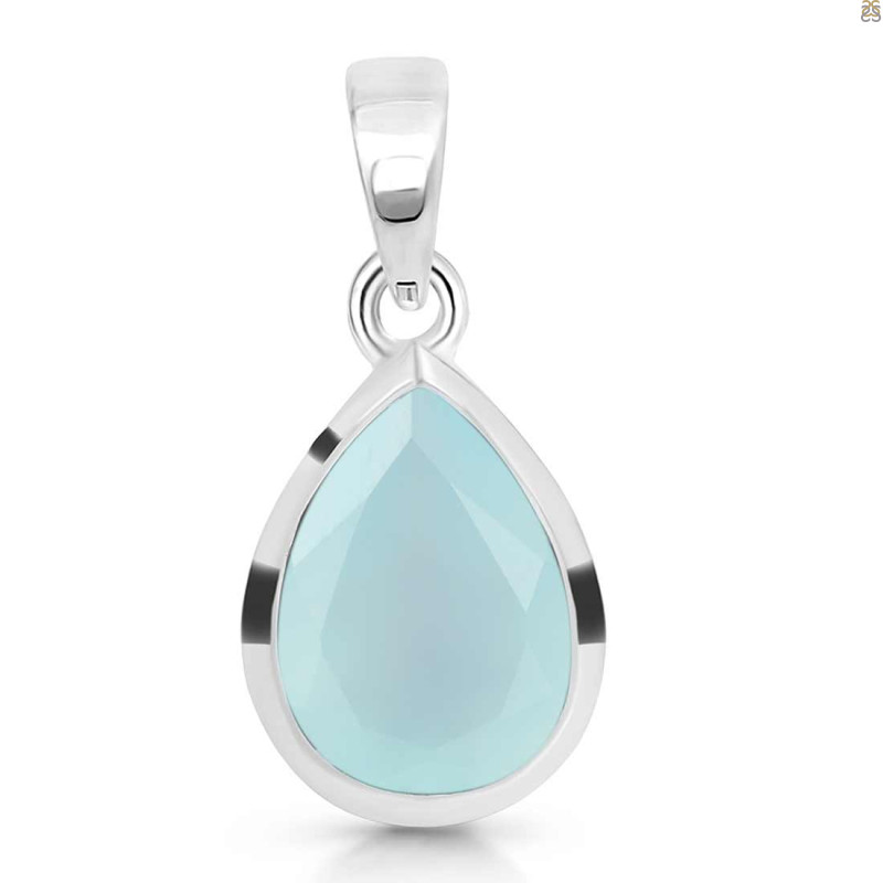 Blue Chalcedony Pendant BLX-RDP-463.