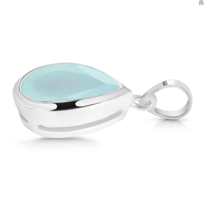Blue Chalcedony Pendant
