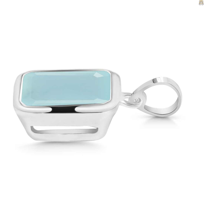 Blue Chalcedony Pendant