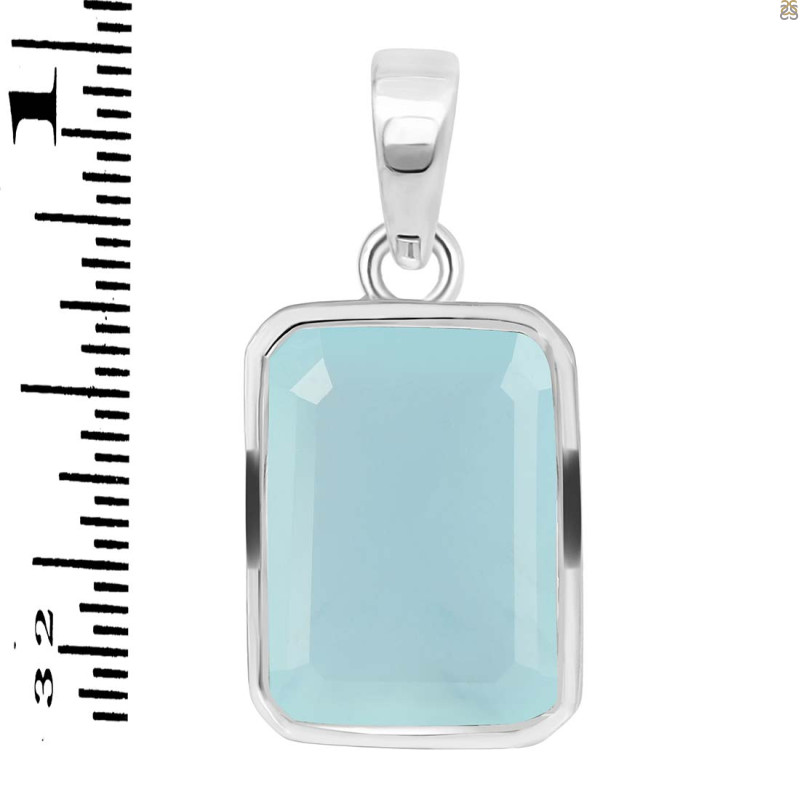 Blue Chalcedony Pendant BLX-RDP-465.