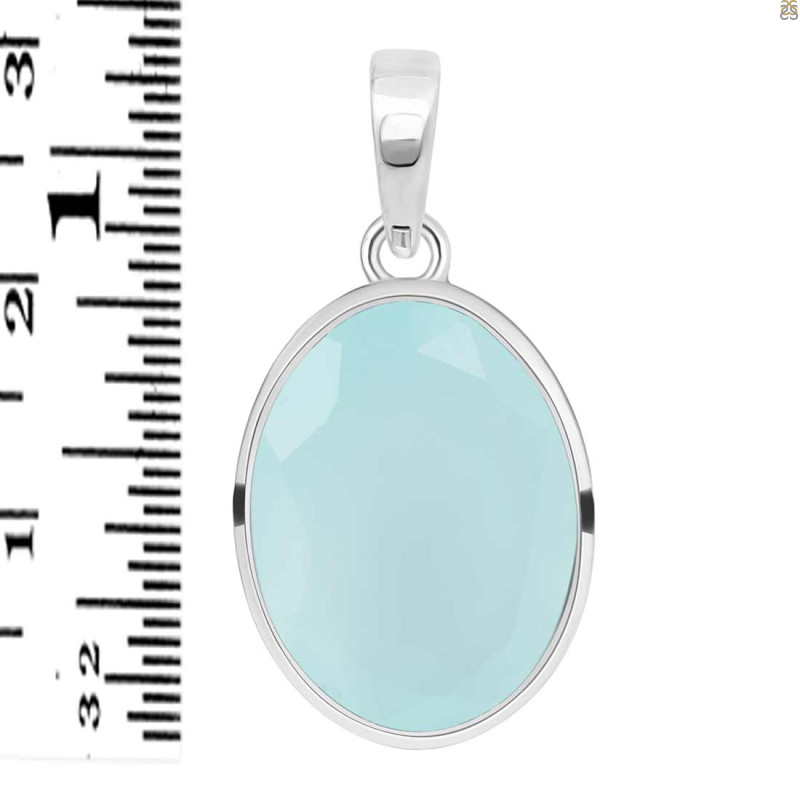 Blue Chalcedony Pendant BLX-RDP-467.