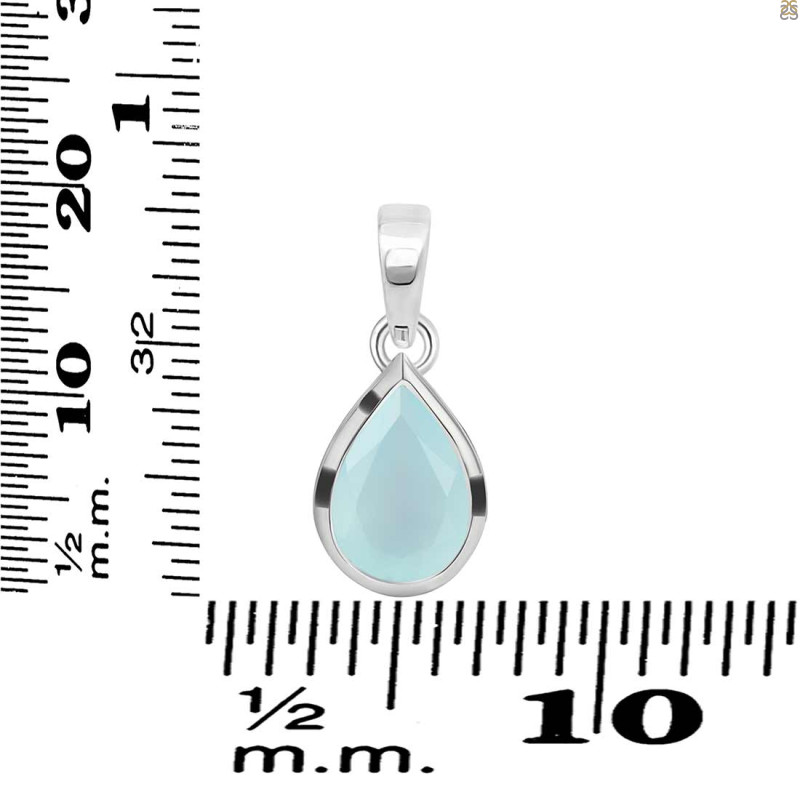 Blue Chalcedony Pendant BLX-RDP-468.
