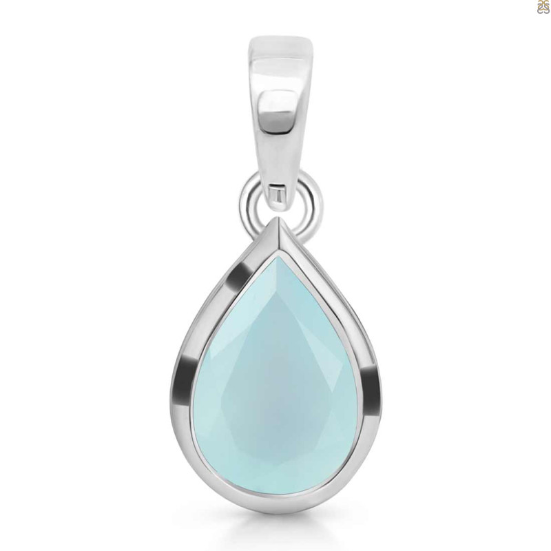 Blue Chalcedony Pendant BLX-RDP-468.