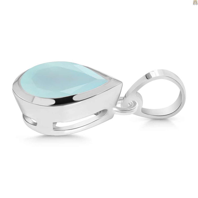 Blue Chalcedony Pendant