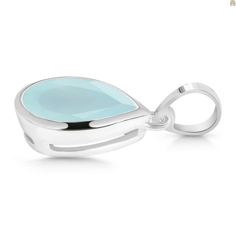 Blue Chalcedony Pendant
