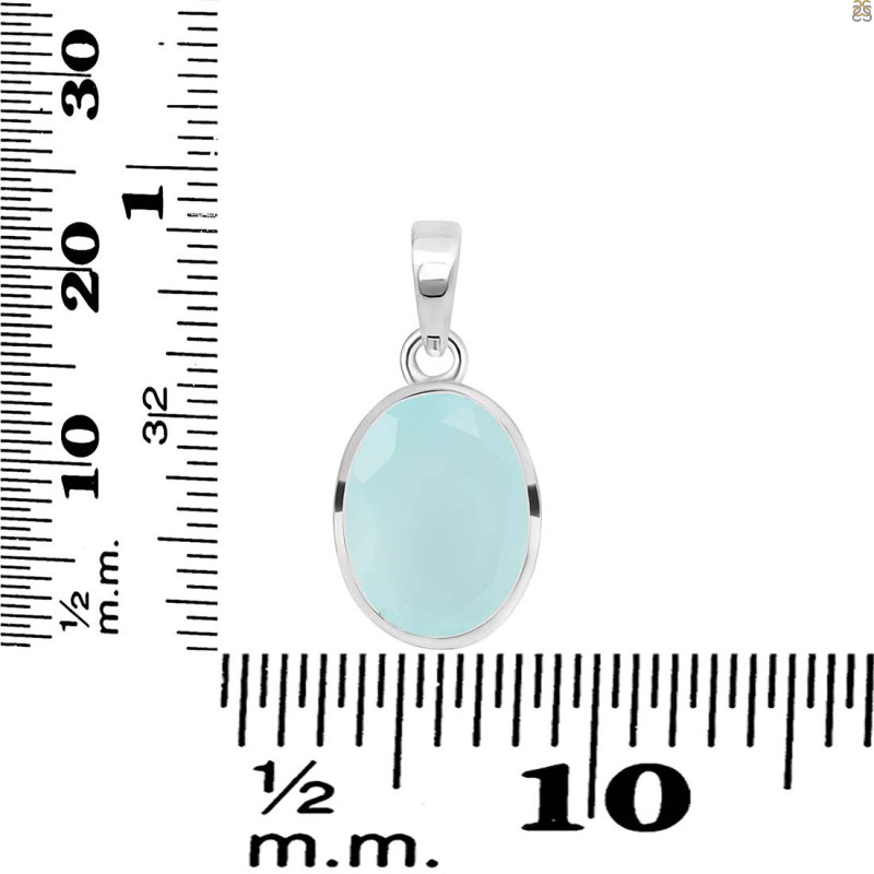 Blue Chalcedony Pendant BLX-RDP-471.