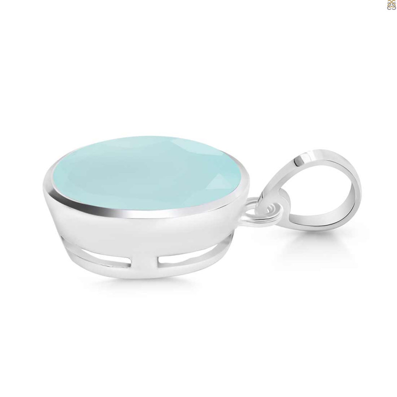 Blue Chalcedony Pendant