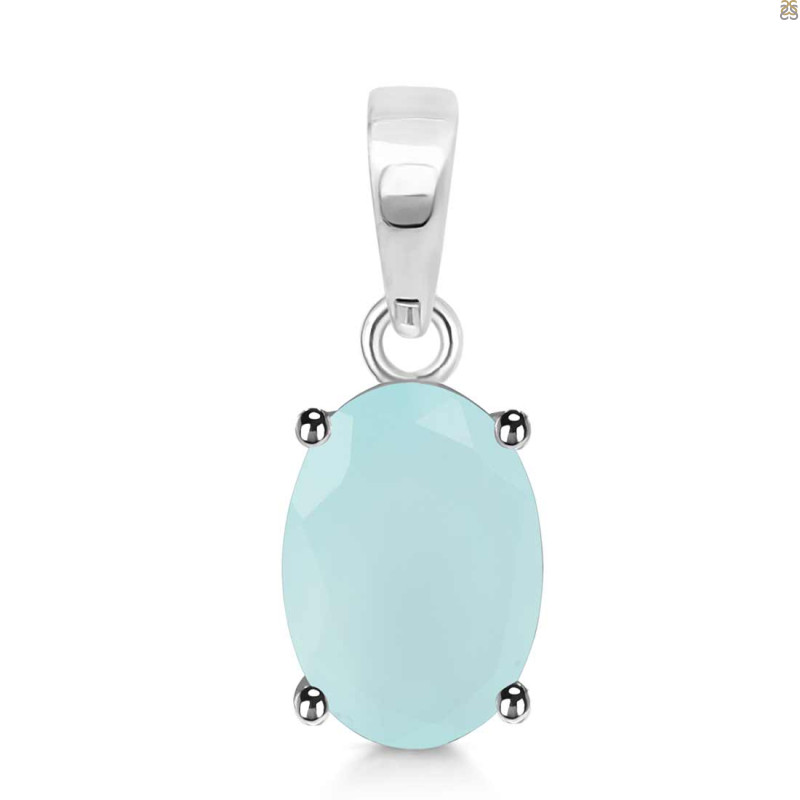 Blue Chalcedony Pendant BLX-RDP-478.
