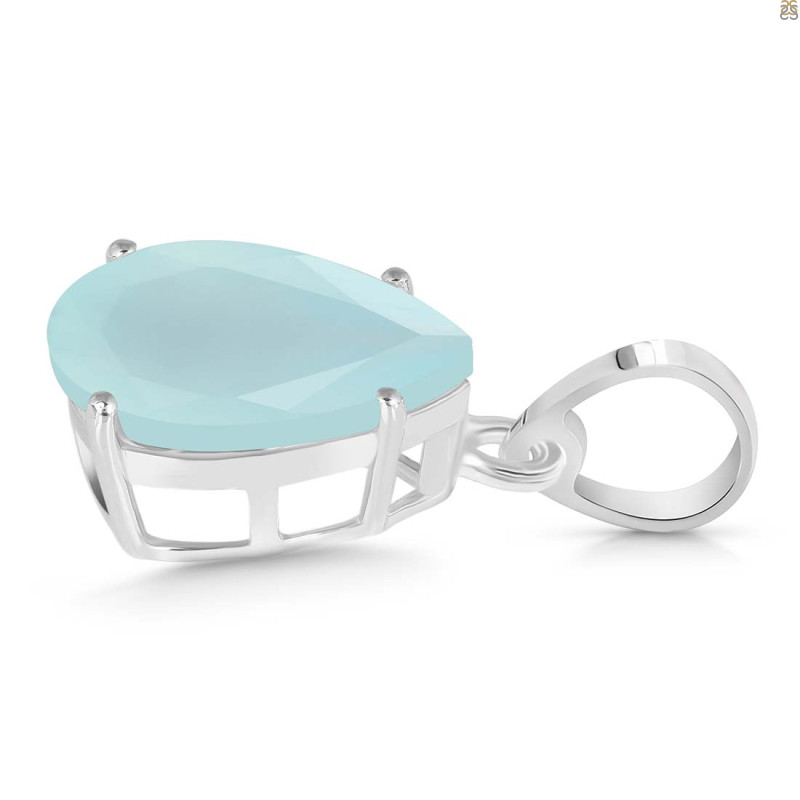 Blue Chalcedony Pendant