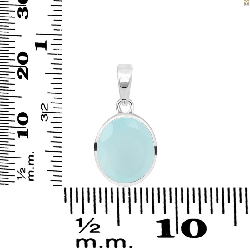 Blue Chalcedony Pendant BLX-RDP-737.