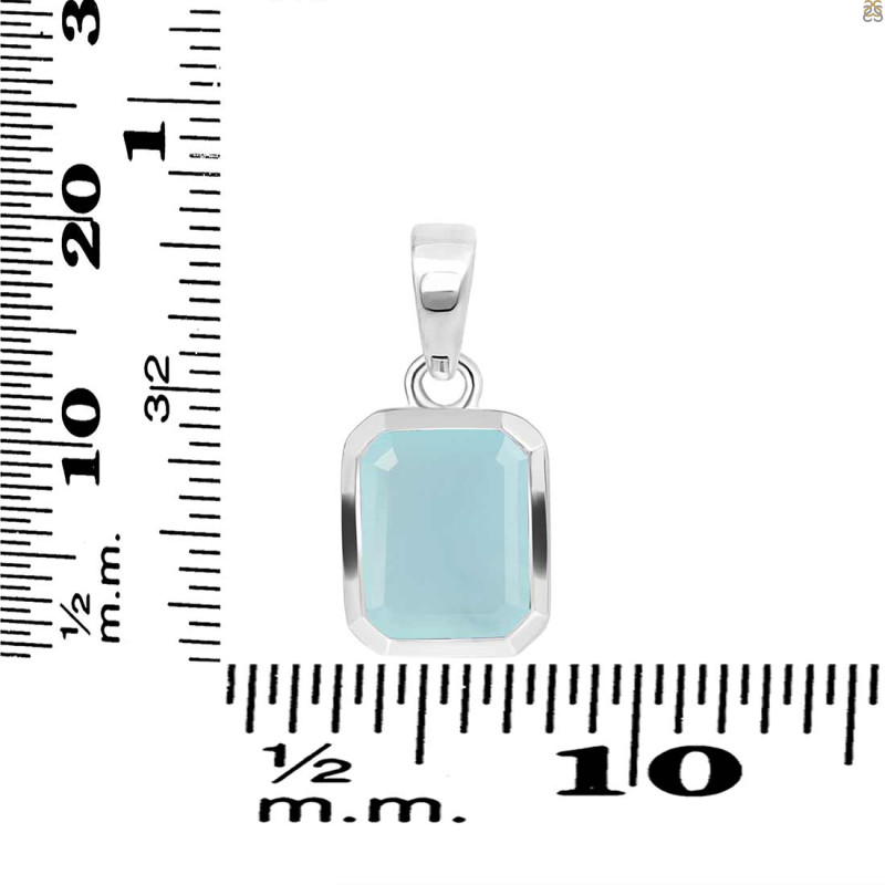 Blue Chalcedony Pendant BLX-RDP-738.