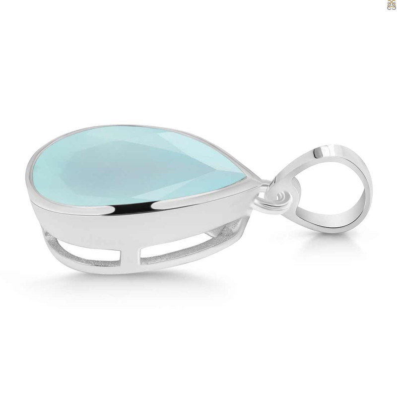 Blue Chalcedony Pendant