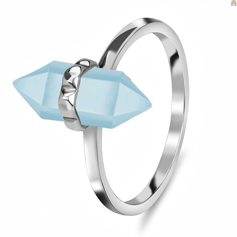 Blue Chalcedony Ring