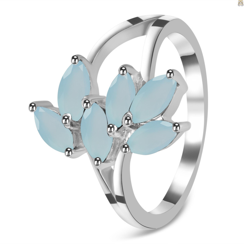 Blue Chalcedony Ring