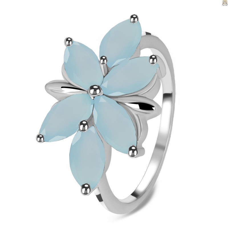 Blue Chalcedony Ring