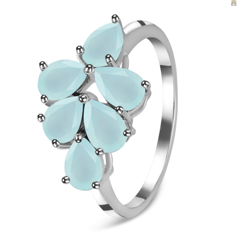 Blue Chalcedony Ring