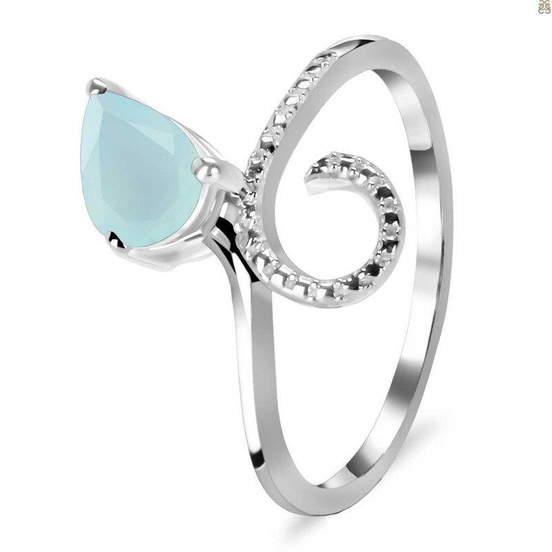 Blue Chalcedony Ring BLX-RDR-3.