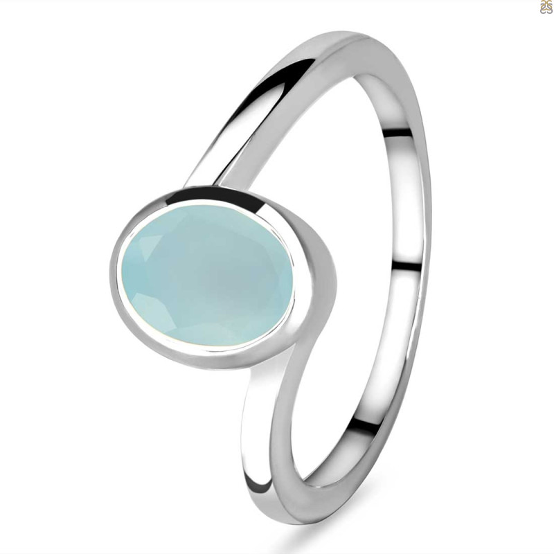 Blue Chalcedony Ring BLX-RDR-34.
